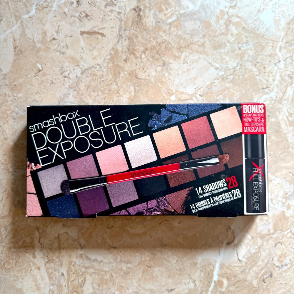 SMASHBOX DOUBLE EXPOSURE EYESHADOW PALETTE & MASCARA NEW IN BOX